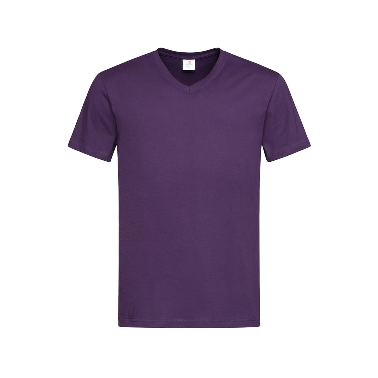 Deep Berry - Front - Stedman Mens Classic V Neck Tee