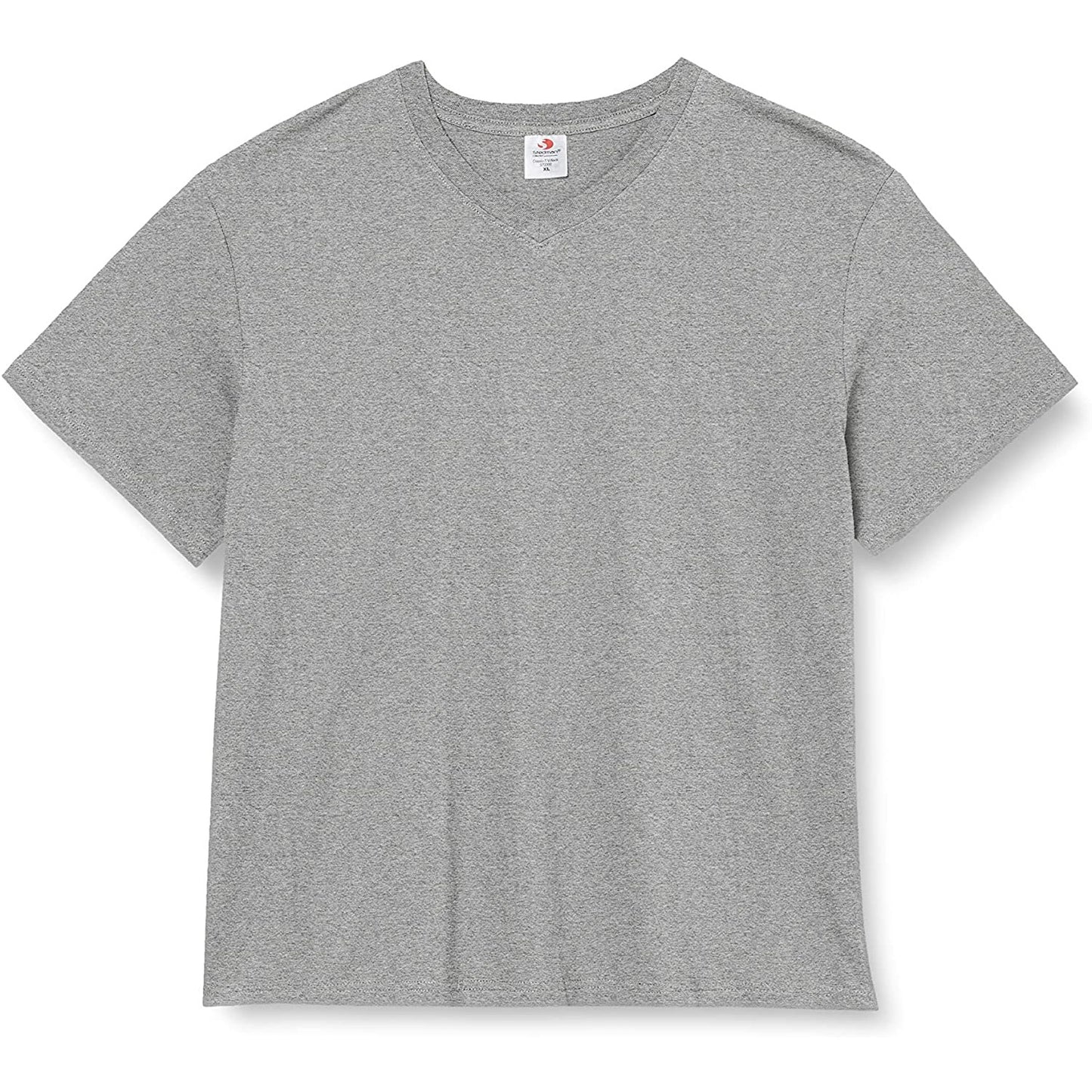 Heather Grey - Front - Stedman Mens Classic V Neck Tee