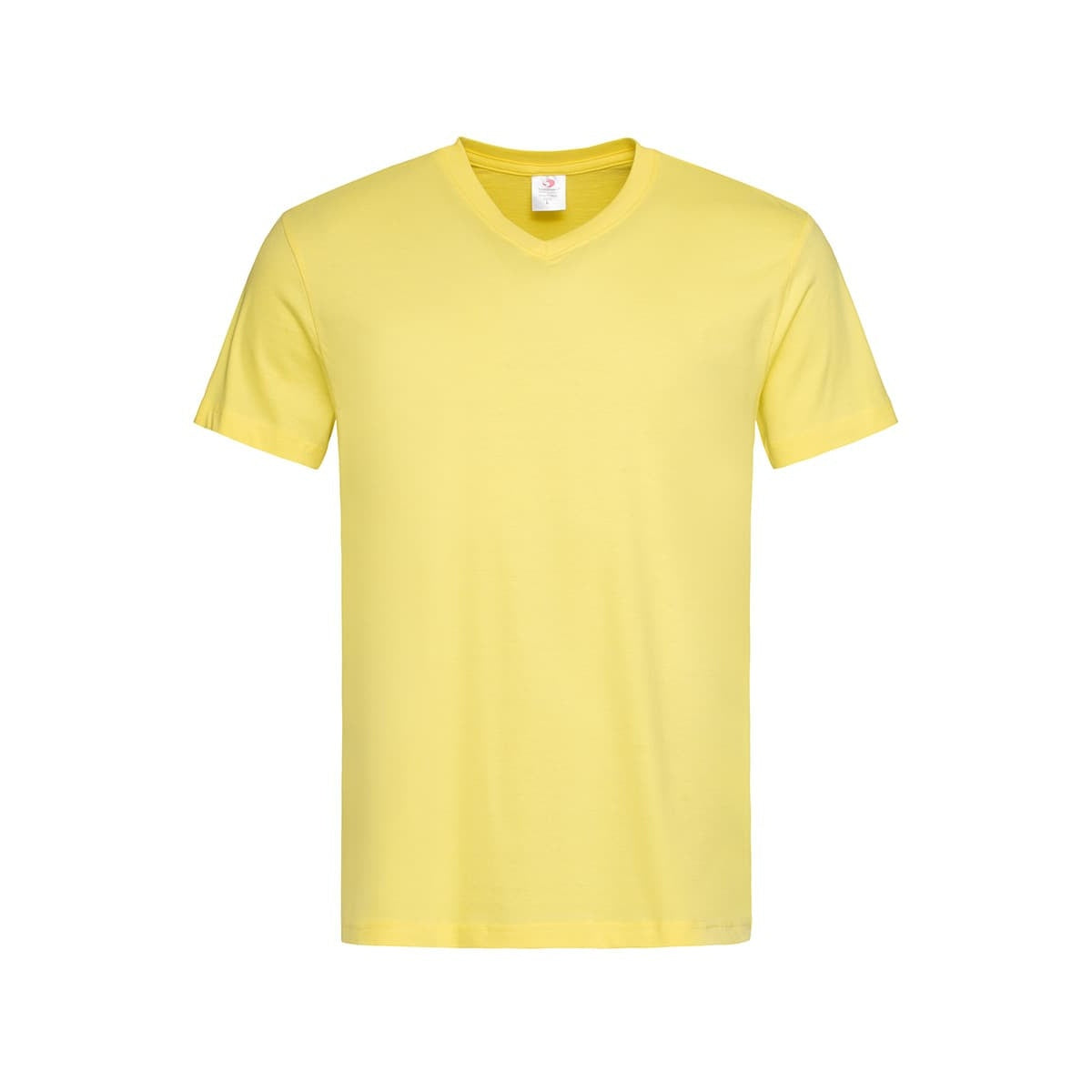 Yellow - Front - Stedman Mens Classic V Neck Tee