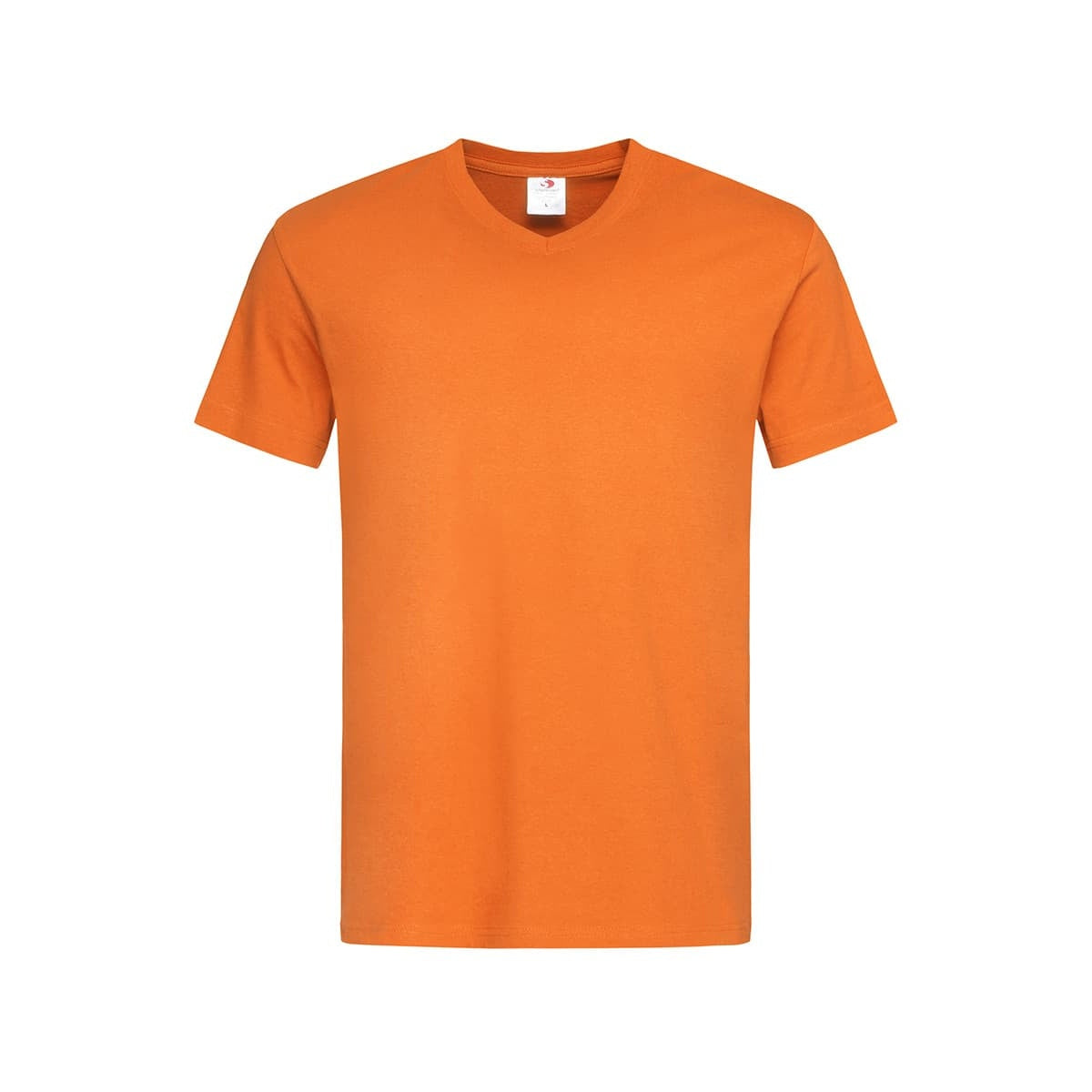 Orange - Front - Stedman Mens Classic V Neck Tee
