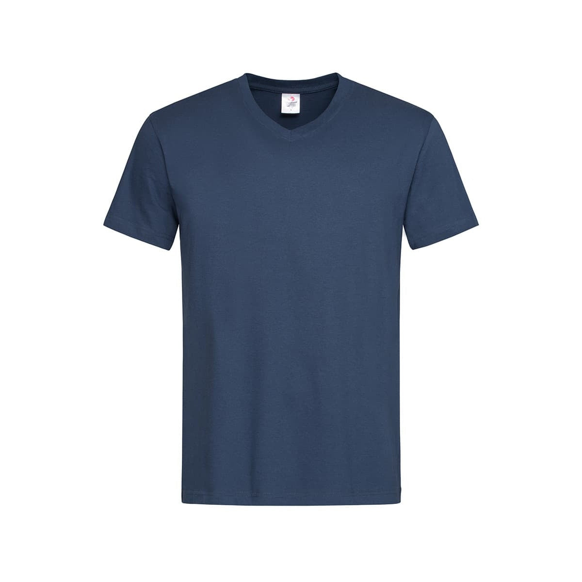 Navy - Front - Stedman Mens Classic V Neck Tee