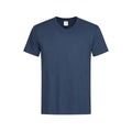 Navy - Front - Stedman Mens Classic V Neck Tee