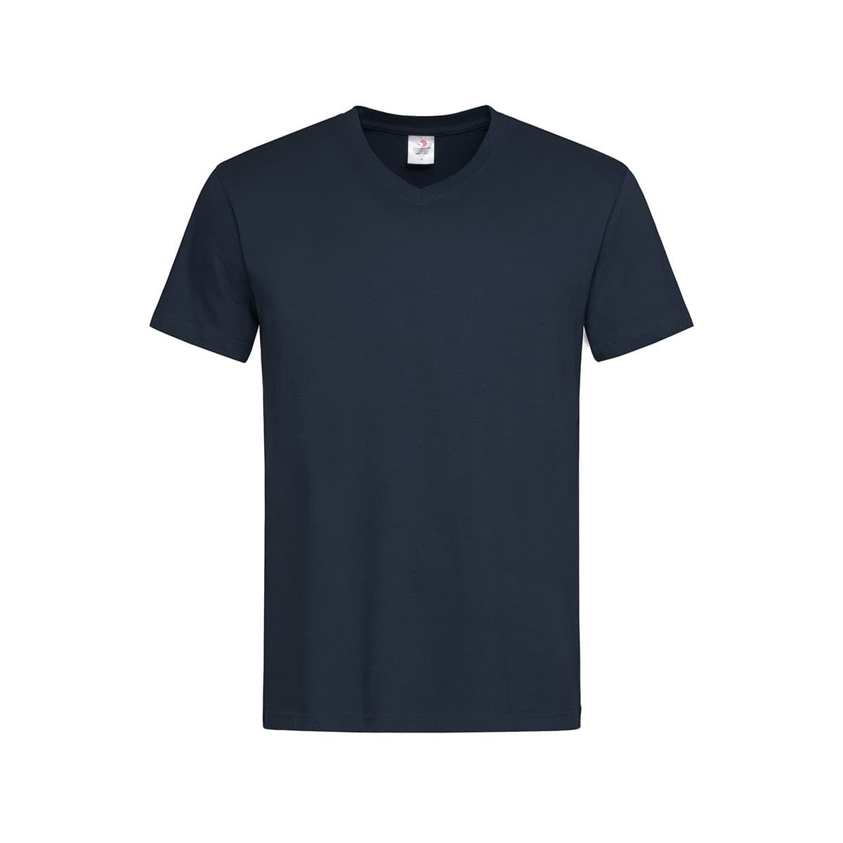 Blue Midnight - Front - Stedman Mens Classic V Neck Tee