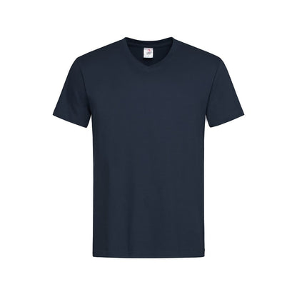 Blue Midnight - Front - Stedman Mens Classic V Neck Tee