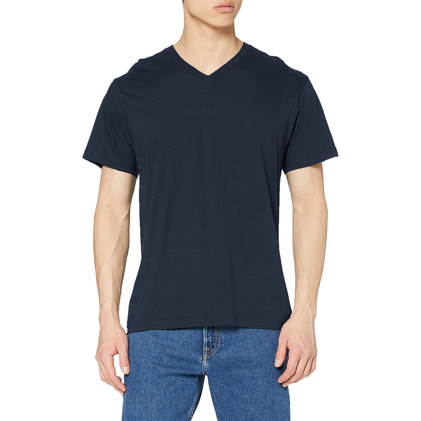 Blue Midnight - Back - Stedman Mens Classic V Neck Tee