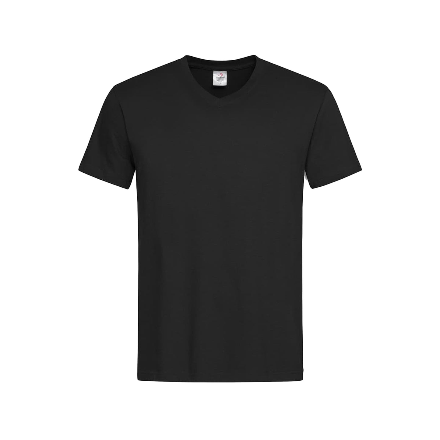 Black Opal - Front - Stedman Mens Classic V Neck Tee