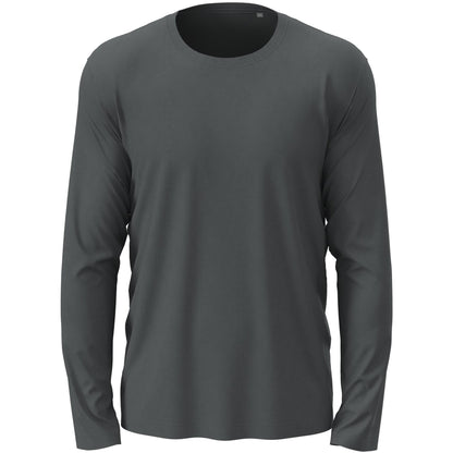 Slate Grey - Front - Stedman Mens Classic Long Sleeved Tee