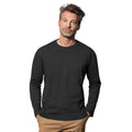 Black Opal - Back - Stedman Mens Classic Long Sleeved Tee