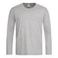 Heather Grey - Front - Stedman Mens Classic Long Sleeved Tee