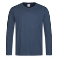 Navy - Front - Stedman Mens Classic Long Sleeved Tee
