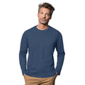 Navy - Back - Stedman Mens Classic Long Sleeved Tee