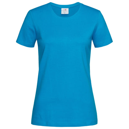 Ocean Blue - Front - Stedman Womens-Ladies Classic Tee