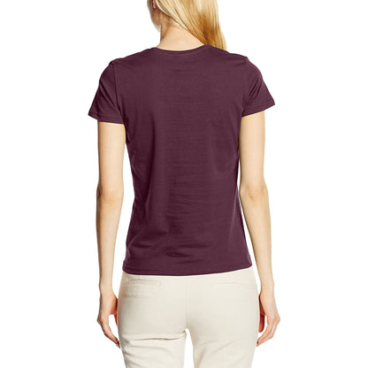 Burgundy Red - Back - Stedman Womens-Ladies Classic Tee