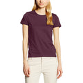 Burgundy Red - Side - Stedman Womens-Ladies Classic Tee