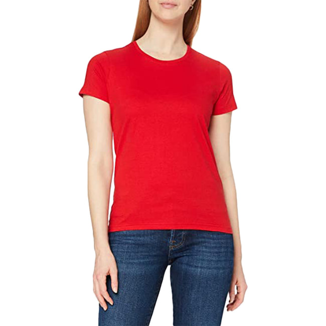 Scarlet Red - Side - Stedman Womens-Ladies Classic Tee
