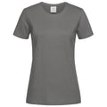 Real Grey - Front - Stedman Womens-Ladies Classic Tee