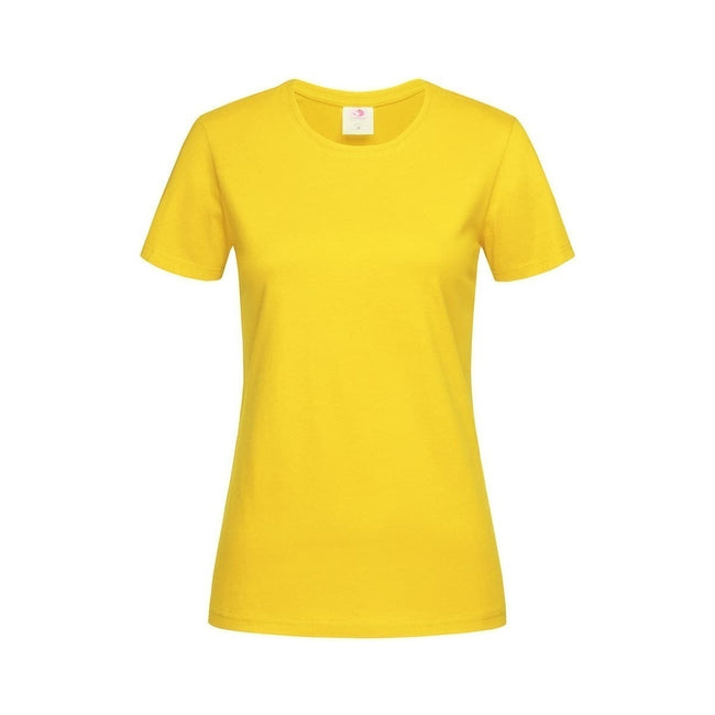 Sunflower Yellow - Front - Stedman Womens-Ladies Classic Tee