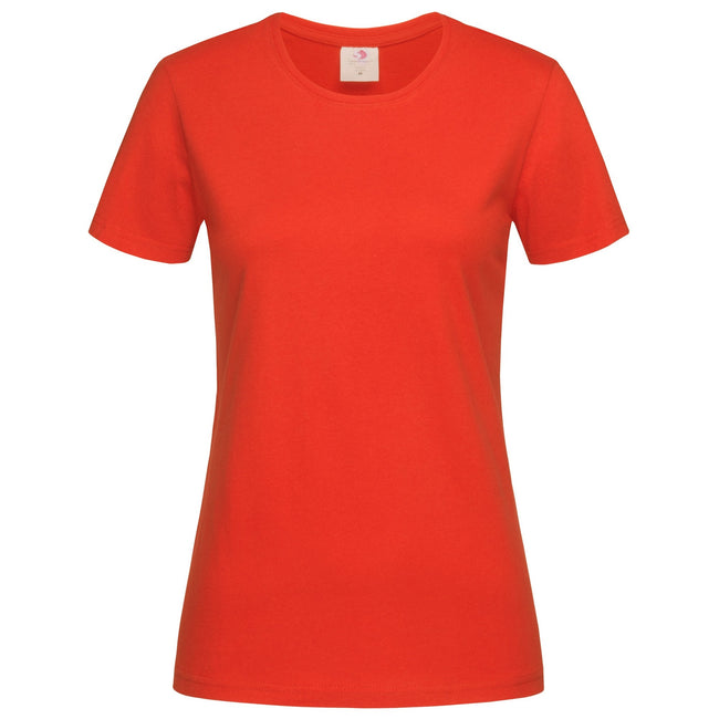 Brilliant Orange - Front - Stedman Womens-Ladies Classic Tee