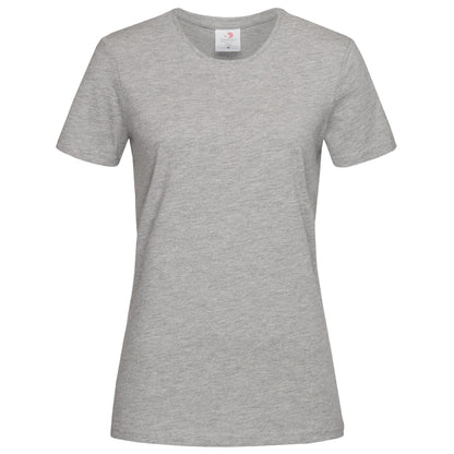 Grey Heather - Front - Stedman Womens-Ladies Classic Tee