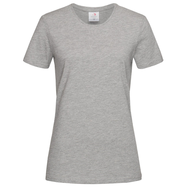 Grey Heather - Front - Stedman Womens-Ladies Classic Tee