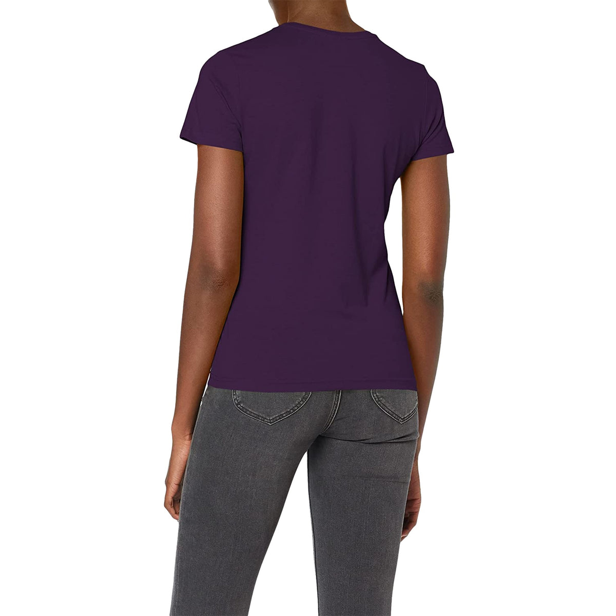 Deep Berry - Back - Stedman Womens-Ladies Classic V Neck Tee