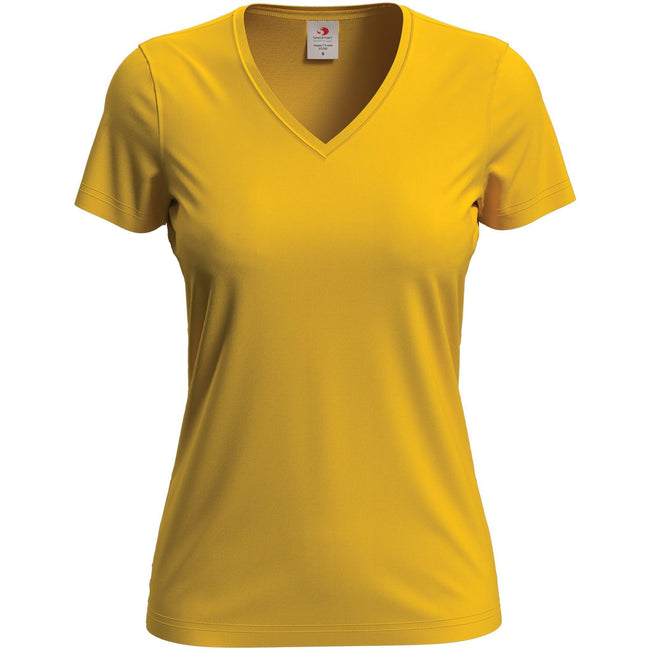 Sunflower - Front - Stedman Womens-Ladies Classic V Neck Tee