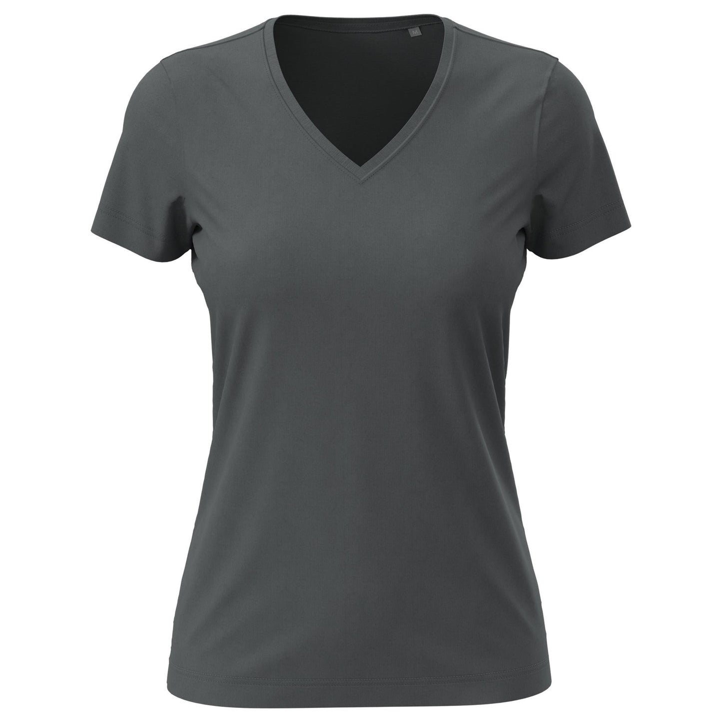 Slate Grey - Front - Stedman Womens-Ladies Classic V Neck Tee