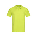 Bright Lime - Front - Stedman Mens Cotton Polo