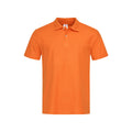 Orange - Front - Stedman Mens Cotton Polo