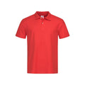 Scarlet Red - Front - Stedman Mens Cotton Polo