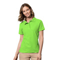 Kiwi Green - Back - Stedman Womens-Ladies Cotton Polo