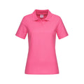 Sweet Pink - Front - Stedman Womens-Ladies Cotton Polo
