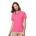 Sweet Pink - Back - Stedman Womens-Ladies Cotton Polo