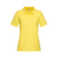Yellow - Front - Stedman Womens-Ladies Cotton Polo