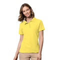 Yellow - Back - Stedman Womens-Ladies Cotton Polo