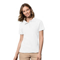 White - Back - Stedman Womens-Ladies Cotton Polo