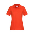 Brilliant Orange - Front - Stedman Womens-Ladies Cotton Polo