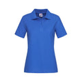 Bright Royal - Front - Stedman Womens-Ladies Cotton Polo