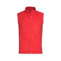 Scarlet Red - Front - Stedman Mens Active Fleece Gilet