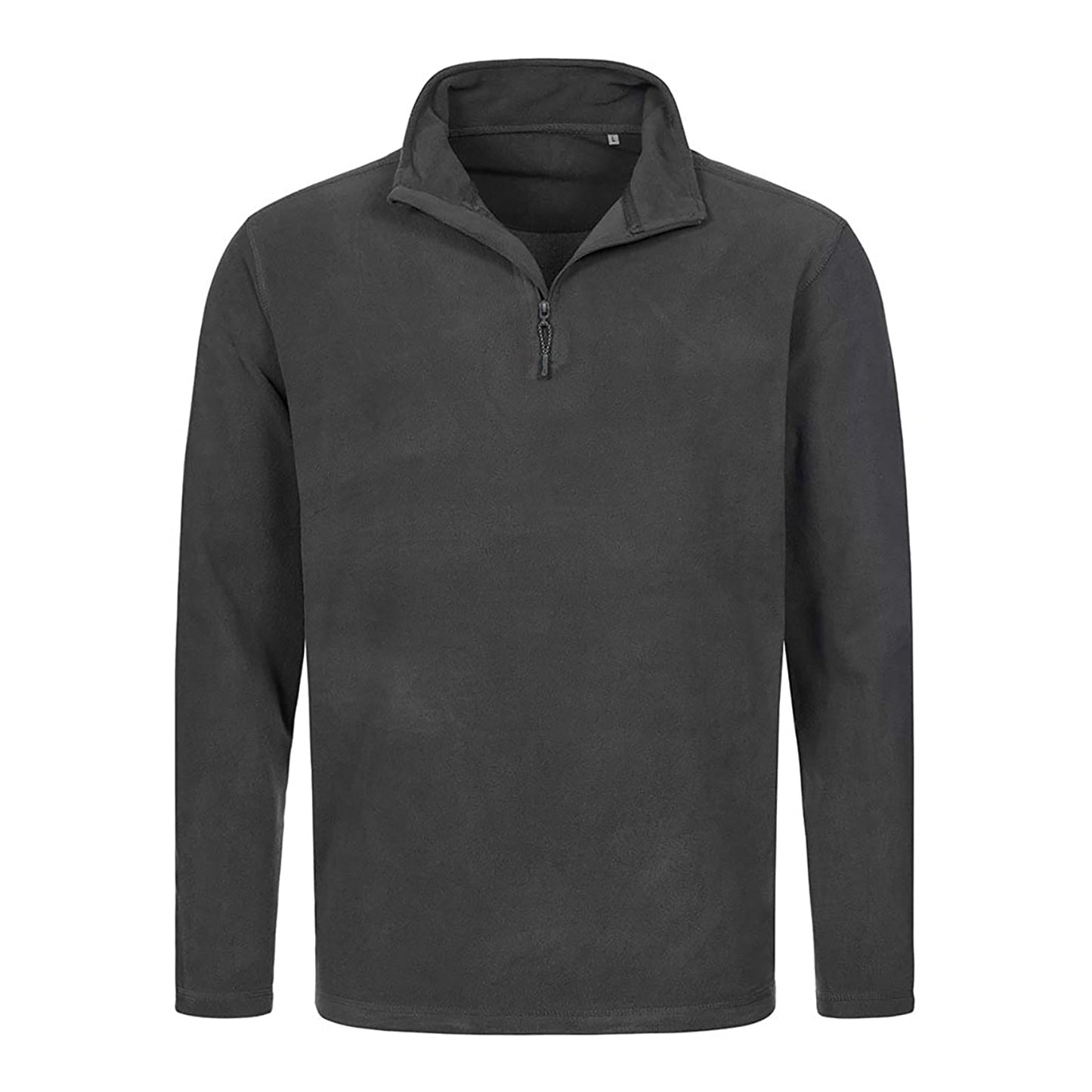 Grey Steel - Front - Stedman Mens Active Half Zip Fleece