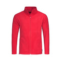 Scarlet Red - Front - Stedman Mens Active Full Zip Fleece