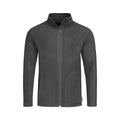 Grey Steel - Front - Stedman Mens Active Full Zip Fleece