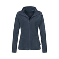 Blue Midnight - Front - Stedman Womens-Ladies Active FZ Fleece