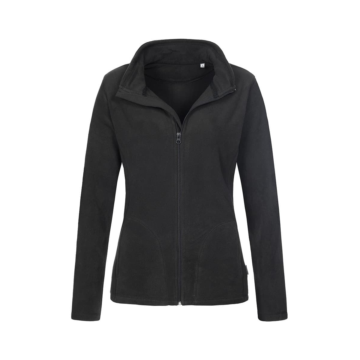 Black Opal - Front - Stedman Womens-Ladies Active FZ Fleece