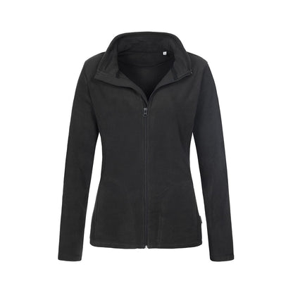 Black Opal - Front - Stedman Womens-Ladies Active FZ Fleece