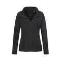 Black Opal - Front - Stedman Womens-Ladies Active FZ Fleece