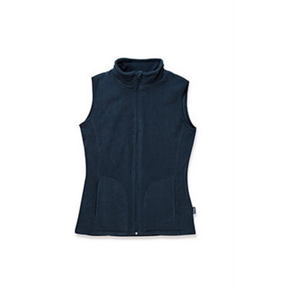 Blue Midnight - Side - Stedman Womens-Ladies Active Fleece Gilet