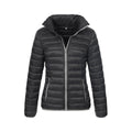 Black Opal - Front - Stedman Womens-Ladies Active Padded Jacket