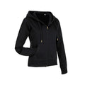 Black Opal - Side - Stedman Womens-Ladies Active Zip Hood