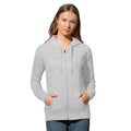 Heather Grey - Back - Stedman Womens-Ladies Active Zip Hood